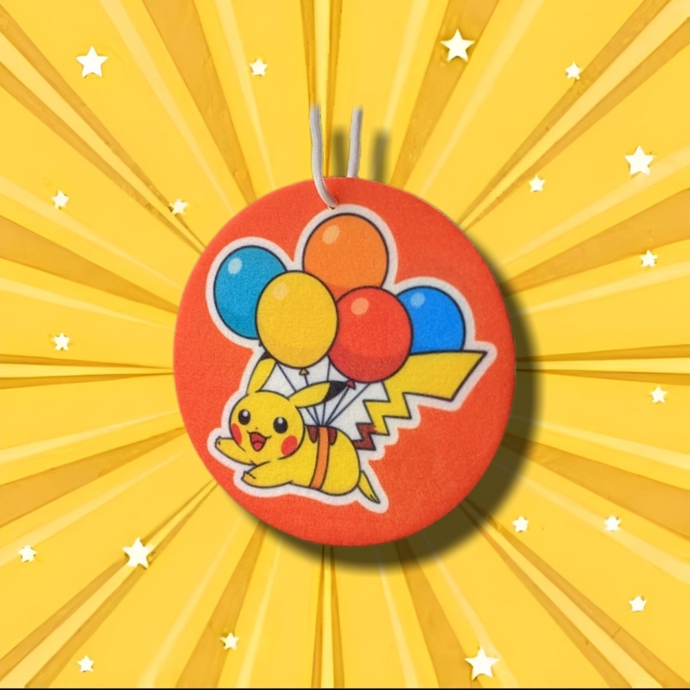 Pikachu Pokemon Go Air Freshener - Cherry
